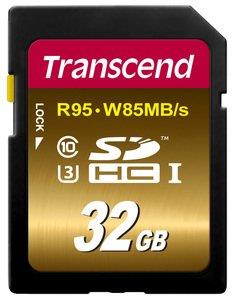 Atminties kortelė Transcend SDHC 32GB CL10 UHS1 U3, Sparta 95/85MBs