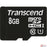 Atminties kortelė Transcend microSDHC 8GB UHS-I 600x