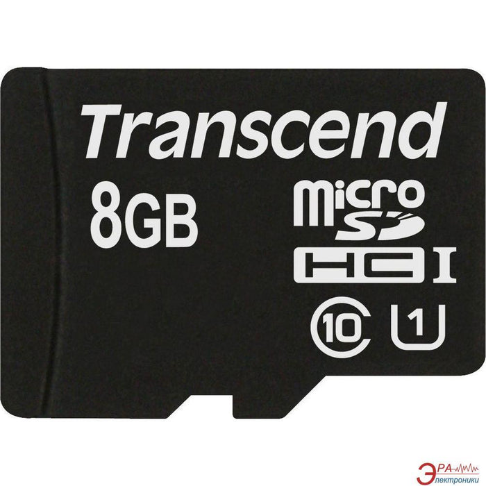 Atminties kortelė Transcend microSDHC 8GB UHS-I 600x