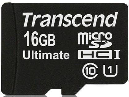 Atminties kortelė Transcend microSDHC 16GB UHS1 600x