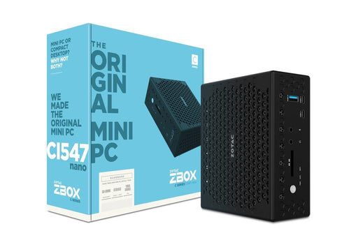 ZOTAC ZBOX CI547NANO, i5-7200U, DDR4-2133, SATAIII, DP/HDMI