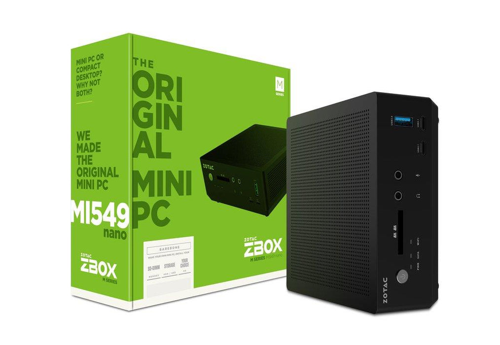 ZOTAC ZBOX MI549 NANO, i5-7300U, 2X DDR4 SODIMM, DUAL GLAN, WIFI, BT, USBDRV,