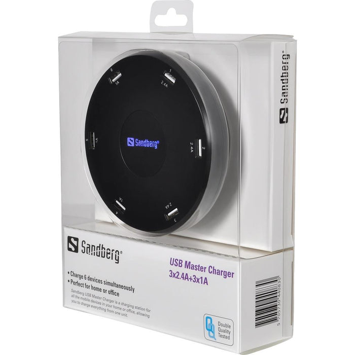 Įkrovimo įrenginys Sandberg USB Master Charger 3x2.4A+3x1A