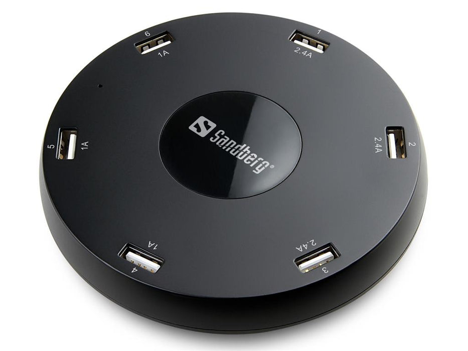 Įkrovimo įrenginys Sandberg USB Master Charger 3x2.4A+3x1A