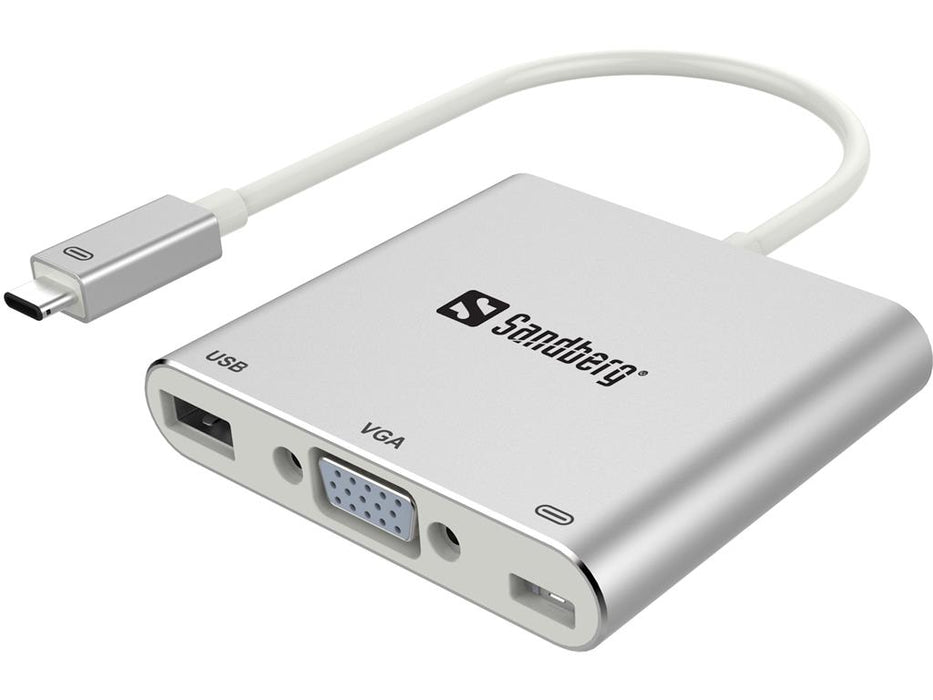 Sandberg jungčių replikatorius USB-C Mini Dock VGA+USB