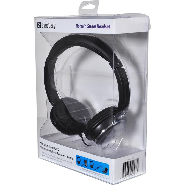 Sandberg ausinės su mikrofonu Home'n Street Headset Black