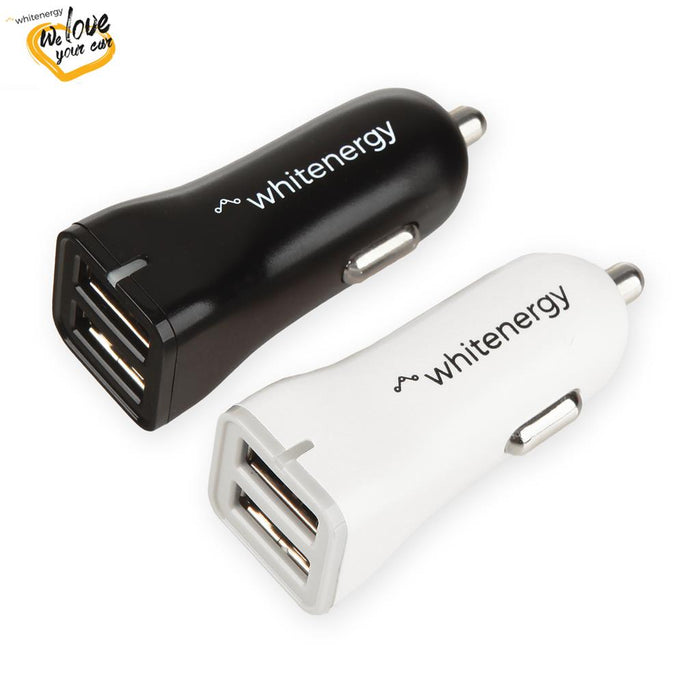 Whitenergy Universalus automobilinis įkroviklis 12-24V, išv. 2xUSB 5V/2.4A
