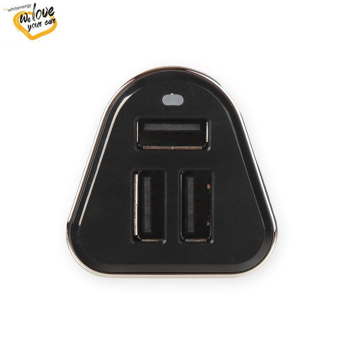 Whitenergy Universalus automobilinis įkroviklis 12-24V, išv. 3xUSB 5V/5.2A