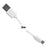 Whitenerg Kabelis USB 2.0 MICRO, AM / B MICRO perkėlimo/įkrovimo 200cm baltas