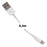 Whitenergy iPhone 5 Kabelis USB 2.0 perkėlimo/įkrovimo 30cm baltas