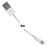 Whitenergy iPhone 5 Kabelis USB 2.0 perkėlimo/įkrovimo 200cm baltas