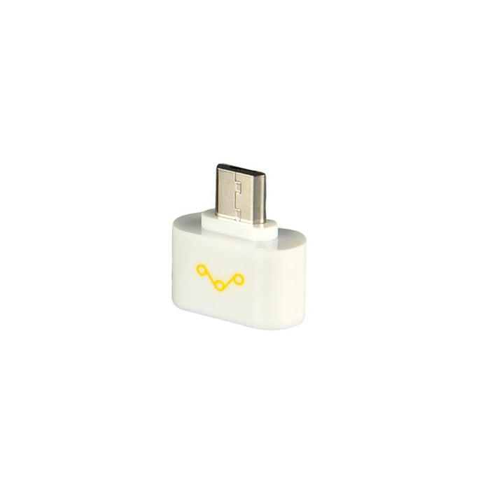 Whitenergy Adapteris OTG Micro USB 2.0 [M]|USB 2.0 [F], baltas