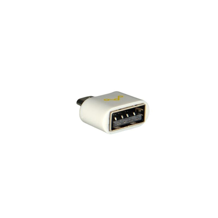 Whitenergy Adapteris OTG Micro USB 2.0 [M]|USB 2.0 [F], baltas