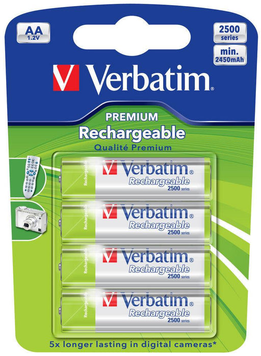 Verbatim AA RECHARGEABLE BATTERIES 4 PACK VERBATIM