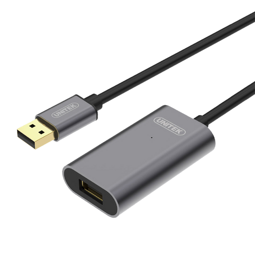 Unitek Kabelis aktyvus pratęsimo USB 2.0, 15m,  Alu., Y-273