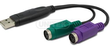 Unitek Adapteris USB - 2x PS/2, Y-155
