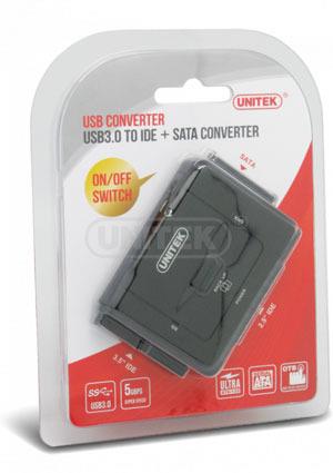 Unitek Konverteris USB 3.0. - IDE+SATA III, Y-3322
