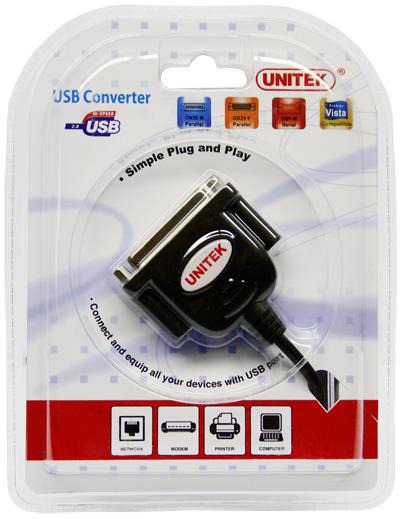 Unitek Adapteris USB - Parallel, Y-121