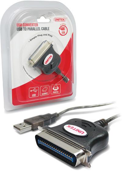 Unitek Adapteris USB - spausdintuvo kabelis, Y-120