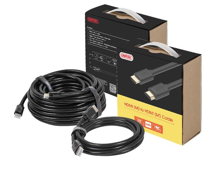 Unitek Kabelis HDMI v.1.4 M/M 15m, auksas, BASIC, Y-C143