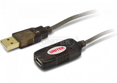 Unitek Kabelis aktyvus pratęsimo USB 2.0., 5m, Y-250