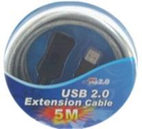 Unitek Kabelis aktyvus pratęsimo USB 2.0., 5m, Y-250