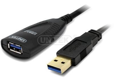 Unitek Kabelis aktyvus pratęsimo USB 3.0., 5m, Y-3015
