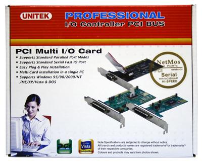 Unitek Kontrolierius PCI, 6x RS-232