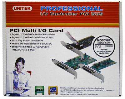 Unitek Kontrolierius PCI, 1 Port Parallel, Y-7505
