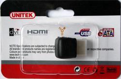 Unitek HDMI M to HDMI F kampu jungtis
