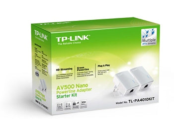 TP-Link TL-PA4010 AV500 Nano Powerline Ethernet Adapter Starter Kit