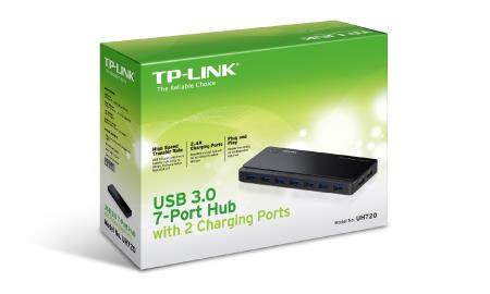 TP-Link UH720 7-port Hub USB 3.0 with 2 Charging Ports
