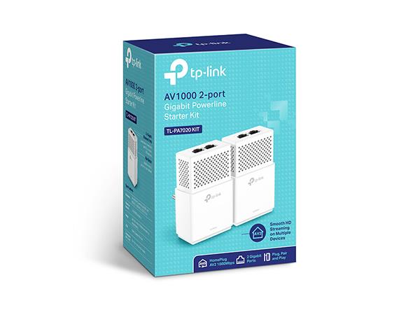 TP-Link TL-PA7020 AV1000 Nano Powerline Adapter Starter Kit