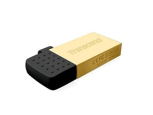 Atmintukas Transcend Jetflash 380G 8GB,USB/micro USB, Auksinės spl.