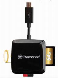 Transcend card reader USB 2.0 Black Pocket Size
