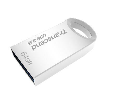 Atmintukas Transcend JF 710s 64GB USB3.0 Atsparus vandeniui, smūgiams,Metal-sid.