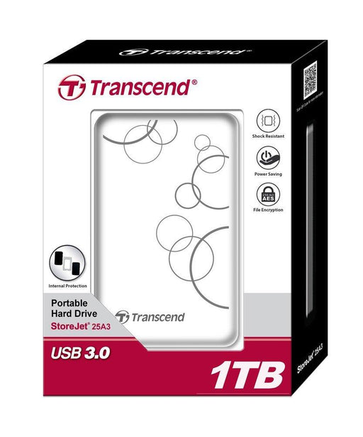 Išorinis diskas Transcend 25A3 2.5'' 1TB USB3, Atsparus kritimams