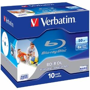 BluRay BD-R DL Verbatim [ jewel case 10 | 50GB | 6x| printable ]