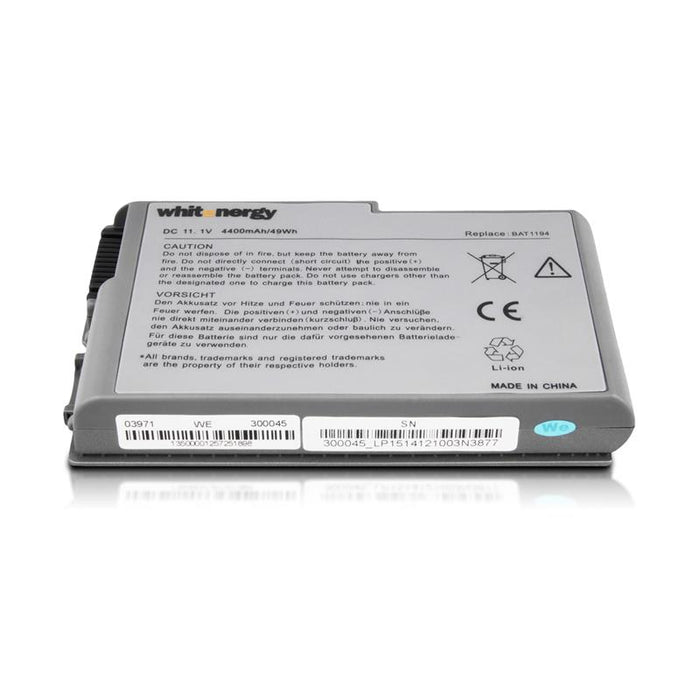 Nešiojamo kompiuterio baterija Whitenergy Dell Latitude D500 11.1V 4400mAh
