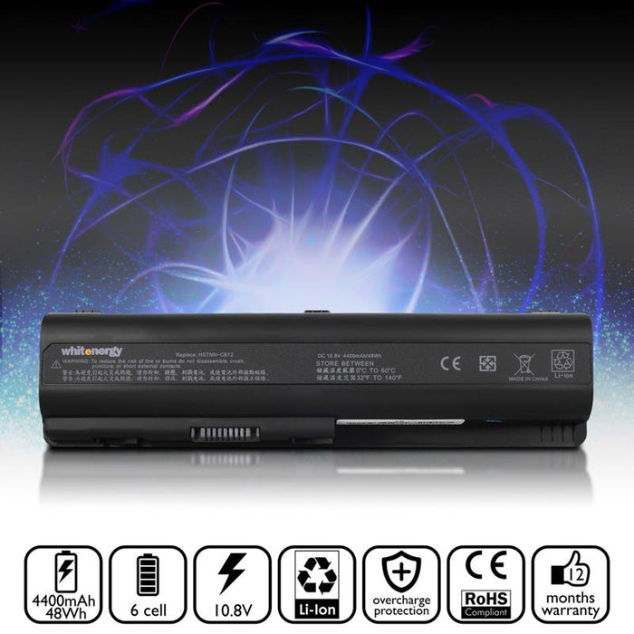 Nešiojamo kompiuterio baterija Whitenergy HP Compaq Pavilion DV5 10.8V 4400