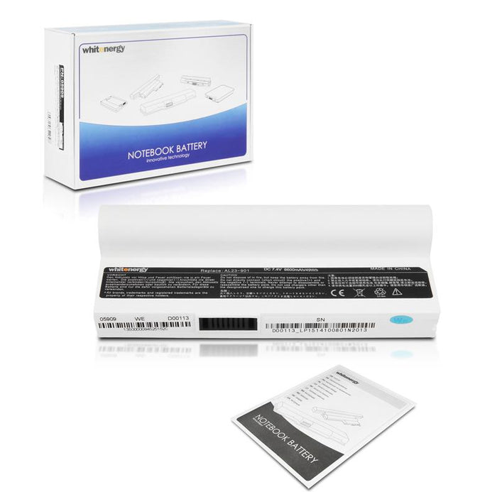 Nešiojamo kompiuterio baterija Whitenergy Asus EEE PC 901 7.4V  6600mAh balta