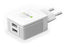 Techly dviejų prievadų USB įkroviklis 230V -> 2x USB 5V 2.1A ir 2.1A, baltas