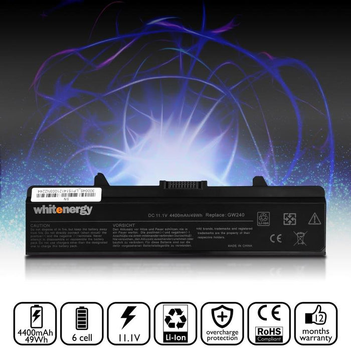 Nešiojamo kompiuterio baterija Whitenergy Dell Inspiron 1525 11.1V 4400mAh