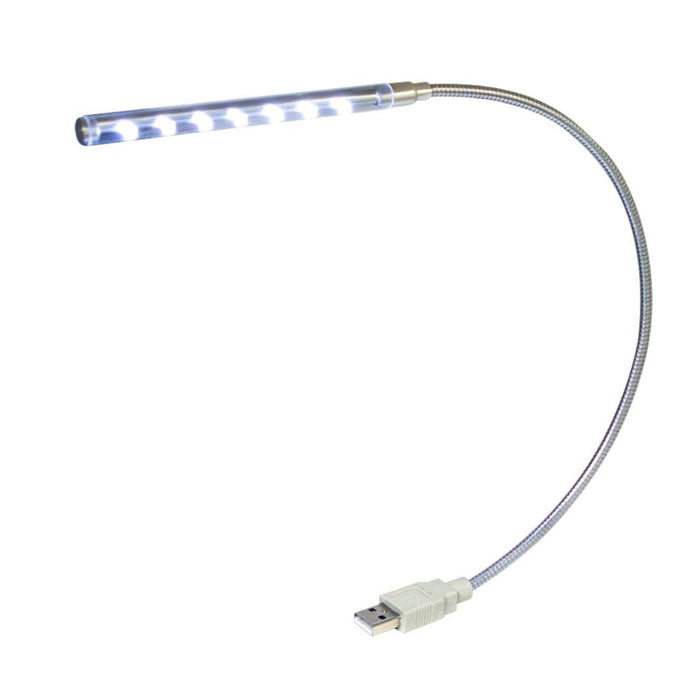 VAKOSS USB lempa nešiojamojo kompiuterio, 10 LED, LC-7020SV Sidabrin