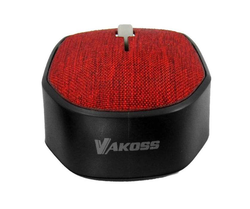 Bevielė optinė pelė Vakoss Tekstilės TM-662R 3D, 1000DPI, 2.4GHz, raudona