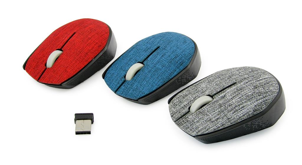 Bevielė optinė pelė Vakoss Tekstilės TM-662R 3D, 1000DPI, 2.4GHz, raudona