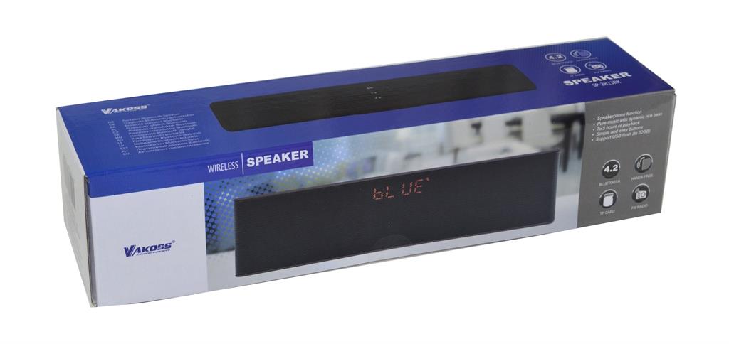 Bluetooth garsiakalbis VAKOSS  SP-2823BK  2 x 3W, USB, TF, FM, juodas