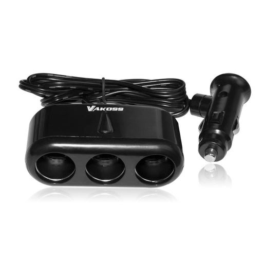 Automobilinis įkroviklis/adapteris Vakoss 3 jungtys, 3A, DC 12V~24V TP-3263CK