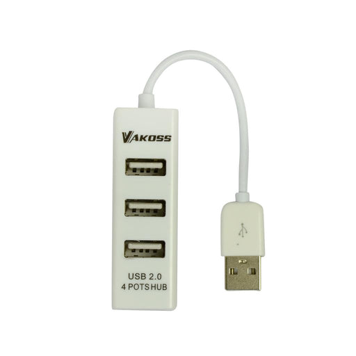 VAKOSS USB 2.0 koncentratoriaus 4 prievadų TC-234UX baltas