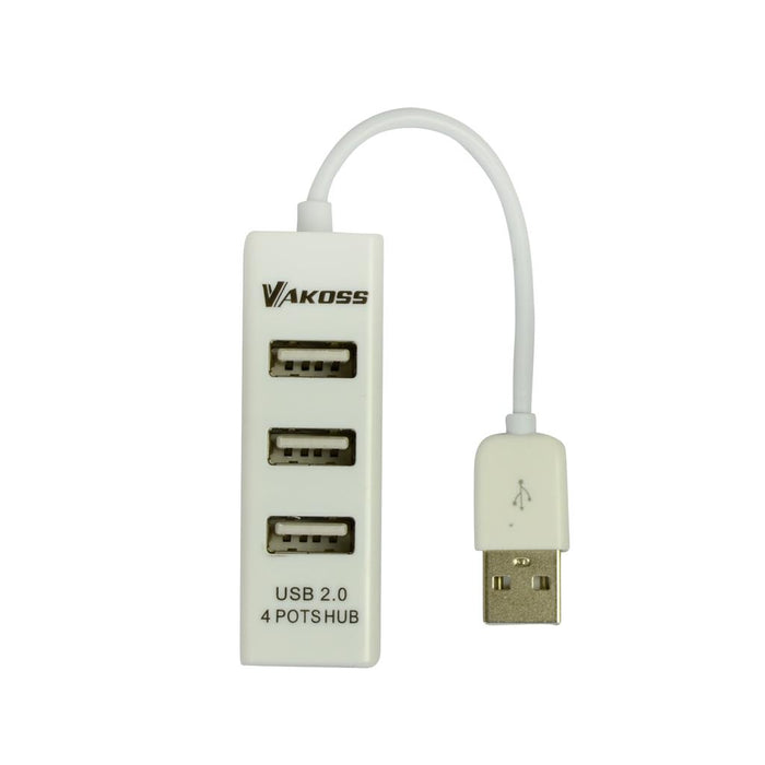 VAKOSS USB 2.0 koncentratoriaus 4 prievadų TC-234UX baltas